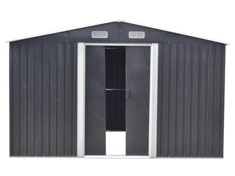 Abri de jardin en acier galvanisé gris 12,5 m² - Prix d'usines – Image 5
